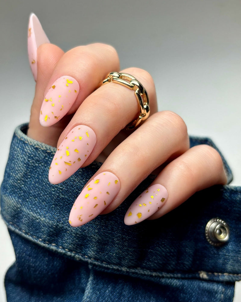 Gold Spec-tacular Matte Top Coat - Gel Polish