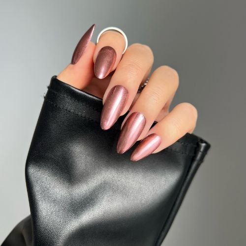 Metallic Pink Lace Chrome Liquid