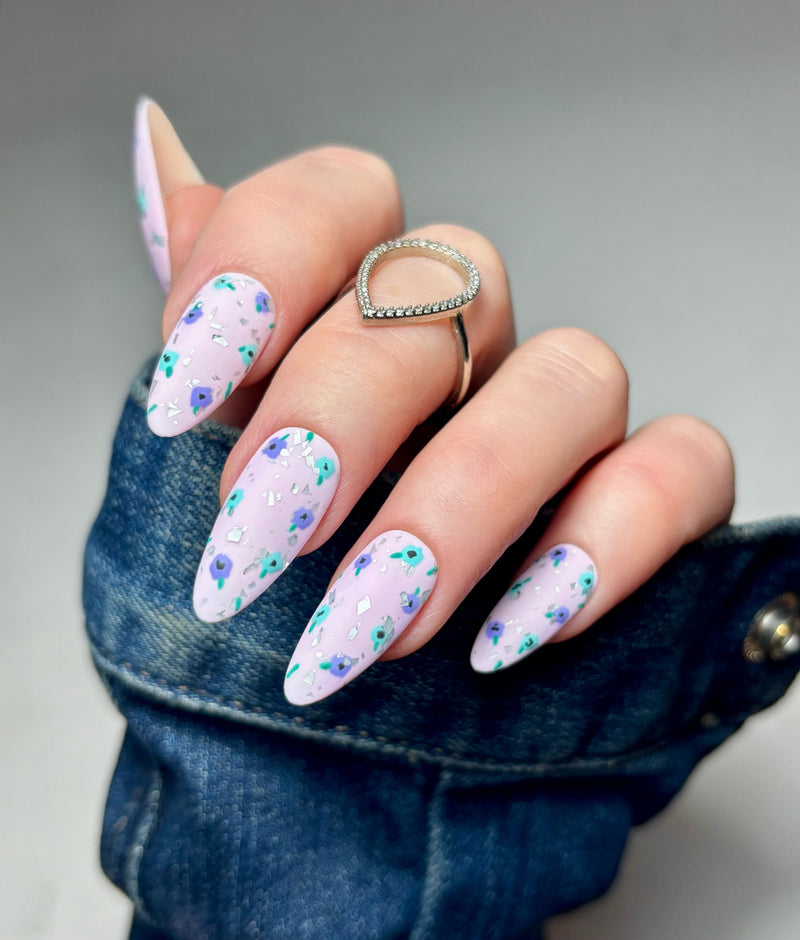 Silver Spec-tacular Matte Top Coat - Gel Polish