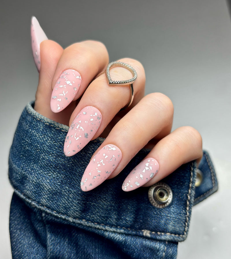 Silver Spec-tacular Matte Top Coat - Gel Polish