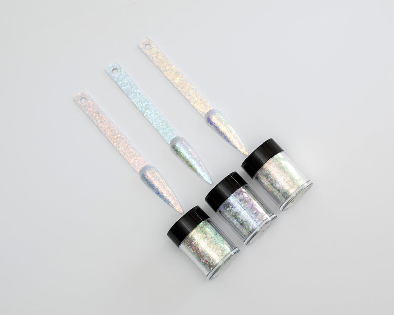 Platinum Orange Iridescent Flakes