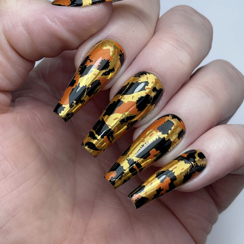 Metallic Leopard Nail Art Foil