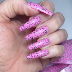 Pink Butterfly Foil
