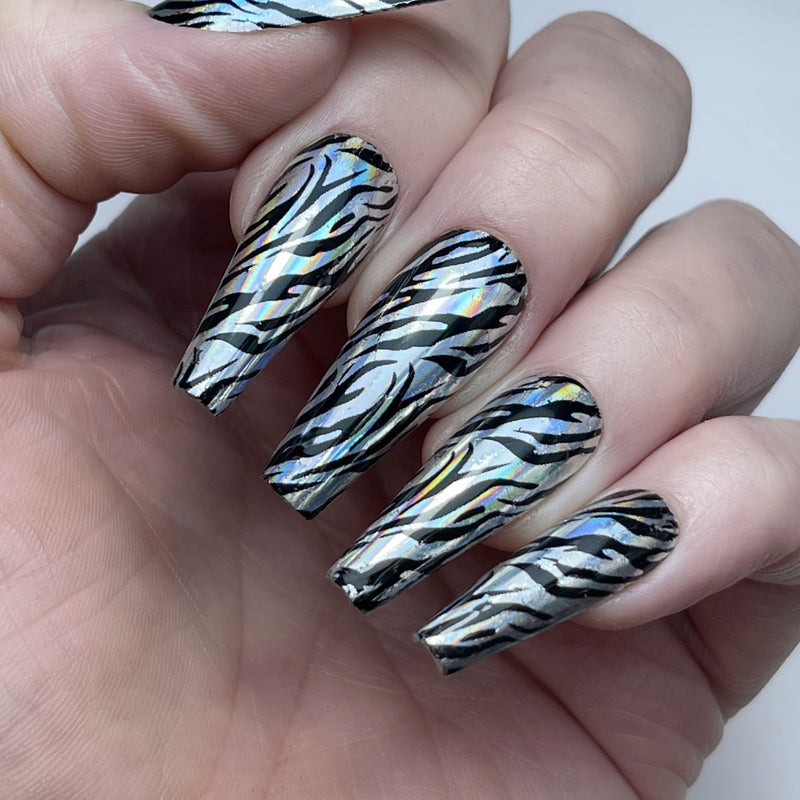 Silver Stripes Nail Art Foil – OMG Beauty Solutions