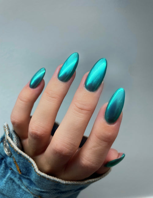 Teal Green Chrome Powder