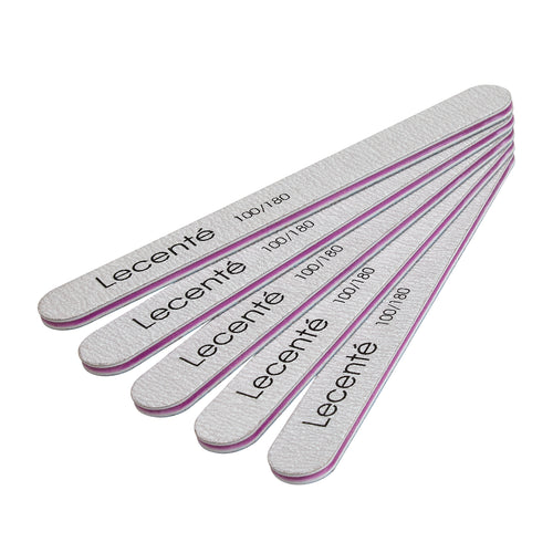 100/180 Straight Nail Files - Lecente