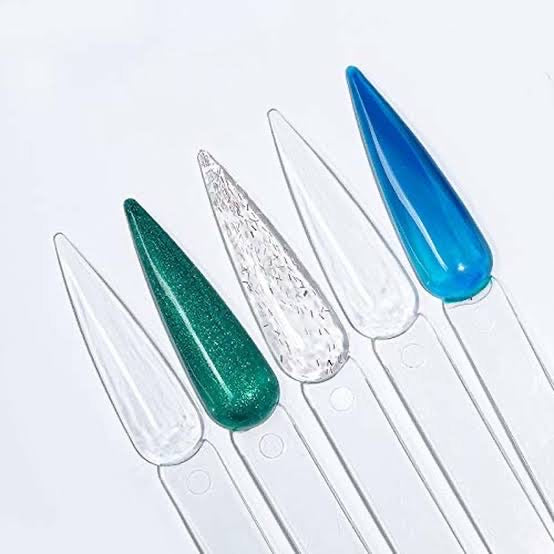 Lecenté Clear Stiletto Nail Tip Display